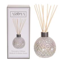 Aroma Clear Lustre Glass Reed Diffuser &amp; 50 Rattan Reeds