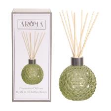 Aroma Green Lustre Glass Reed Diffuser & 50 Rattan Reeds