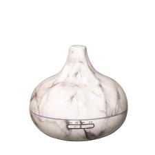 Aroma White Marble Effect LED Ultrasonic Electric Essential Oil Diffuser
