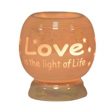 Aroma &#39;Love Is The Light Of Life&#39; Electric Ceramic Wax Melt Warmer