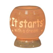 Aroma &#39;It Starts With A Dream&#39; Electric Ceramic Wax Melt Warmer