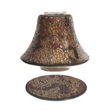 Aroma Amber Crackle Candle Shade & Tray
