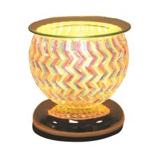 Aroma Zig-Zag Lustre Cup Touch Electric Wax Melt Warmer