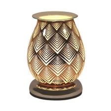 Aroma Chevron Burnt Copper Touch Electric Wax Melt Warmer