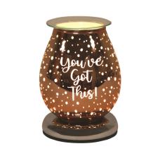 Aroma You&#39;ve Got This! Burnt Copper Touch Electric Wax Melt Warmer