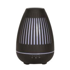 Aroma LED Dark Wood Oval Grill Ultrasonic Electric Oil Diffuser