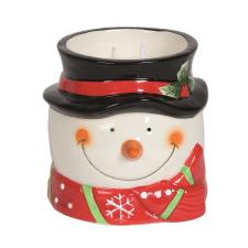 Aroma Snowman Double Wick Christmas Candle