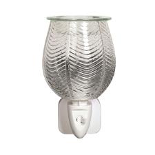 Aroma Clear Lustre Ribbed Plug In Wax Melt Warmer