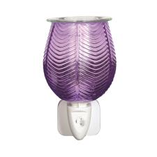 Aroma Lilac Lustre Ribbed Plug In Wax Melt Warmer