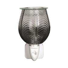 Aroma Grey Lustre Ribbed Plug In Wax Melt Warmer