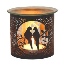 Aroma Black &amp; Gold Doves Jar Sleeve &amp; Wax Melt Warmer