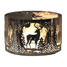 Aroma Silhouette Silver Carousel Stag Shade 