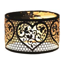 Aroma Silhouette Black &amp; Gold Carousel Heart Shade 