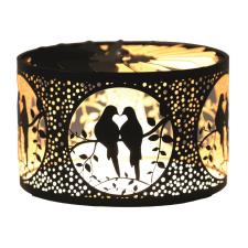 Aroma Silhouette Black & Gold Carousel Doves Shade 