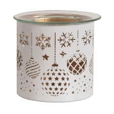 Aroma White Baubles Jar Sleeve & Wax Melt Warmer