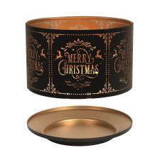 Aroma Silhouette Black Merry Christmas Shade & Tray