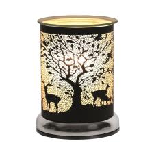 Aroma Black Woodland Deer Cylinder Electric Wax Melt Warmer