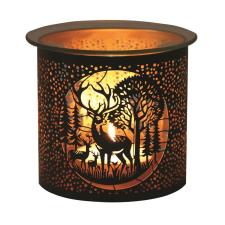 Aroma Black &amp; Gold Deer Family Jar Sleeve &amp; Wax Melt Warmer