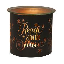 Aroma Black &amp; Gold Reach for the Stars Jar Sleeve &amp; Wax Melt Warmer