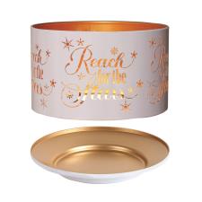 Aroma Silhouette White &amp; Gold Reach for the Stars Shade &amp; Tray