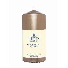 Price&#39;s Metallic Gold Pillar Candle 15cm
