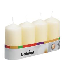 Bolsius Ivory Pillar Candles 10cm x 5cm (Pack of 4)