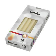 Bolsius Ivory Tapered Candle (Pack of 12)