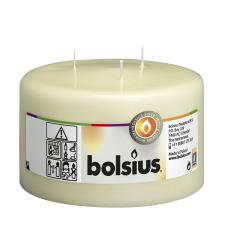 Bolsius Ivory 3 Wick Mammoth Pillar Candle 10cm x 15cm