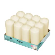 Bolsius Ivory Professional Pillar Candle 17cm x 7cm (Pack of 12)