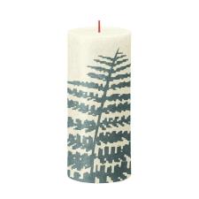 Bolsius Soft Pearl Fern Rustic Silhouette Candle 19cm x 7cm