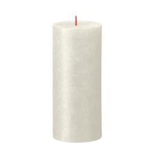 Bolsius Ivory Rustic Shimmer Metallic Pillar Candle 19cm x 7cm