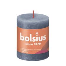 Bolsius Twilight Blue Rustic Shine Pillar Candle 8cm x 7cm