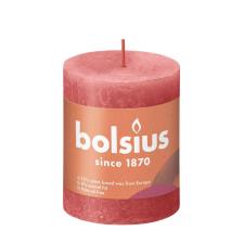 Bolsius Blossom Pink Rustic Shine Pillar Candle 8cm x 7cm