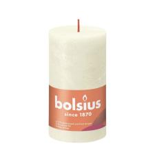 Bolsius Soft &amp; Pearl Rustic Shine Pillar Candle 13cm x 7cm