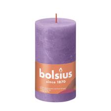 Bolsius Vibrant Violet Rustic Shine Pillar Candle 13cm x 7cm