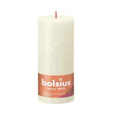 Bolsius Soft &amp; Pearl Rustic Shine Pillar Candle 19cm x 7cm