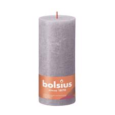 Bolsius Frosted Lavender Rustic Shine Pillar Candle 19cm x 7cm