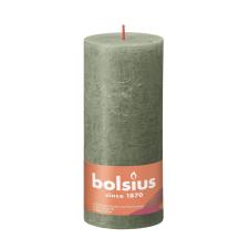 Bolsius Fresh Olive Rustic Shine Pillar Candle 19cm x 7cm