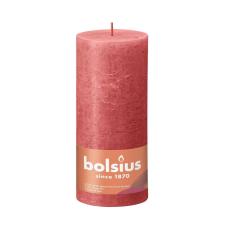 Bolsius Blossom Pink Rustic Shine Pillar Candle 19cm x 7cm