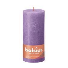 Bolsius Vibrant Violet Rustic Shine Pillar Candle 19cm x 7cm