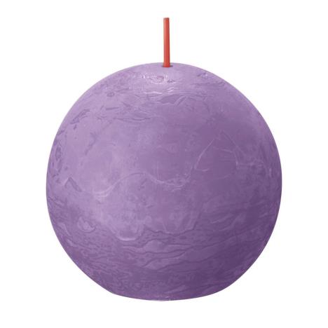 Bolsius Vibrant Violet Rustic Ball Candle 8cm