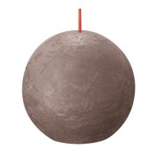 Bolsius Rustic Taupe Rustic Ball Candle 8cm