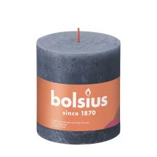 Bolsius Twilight Blue Rustic Shine Pillar Candle 10cm x 10cm