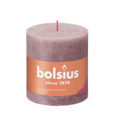 Bolsius Ash Rose Rustic Shine Pillar Candle 10cm x 10cm