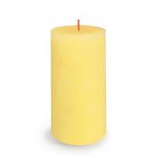Bolsius Sunny Yellow Rustic Shine Pillar Candle 13cm x 7cm