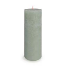 Bolsius Jade Green Rustic Shine Pillar Candle 19cm x 7cm