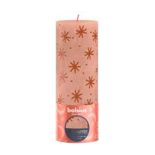 Bolsius Creamy Caramel Rustic Silhouette Pillar Candle  19cm x 7cm