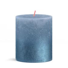 Bolsius Creamy Sky Blue & Blue Sunset Pillar Candle 8cm x 7cm