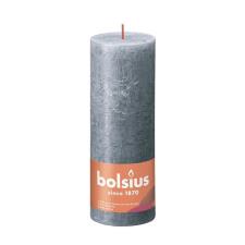 Bolsius Slate Blue Rustic Shine Pillar Candle -19cm x 7cm 