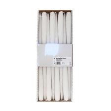 Bolsius White Tapered Candle 40cm (Pack of 8)